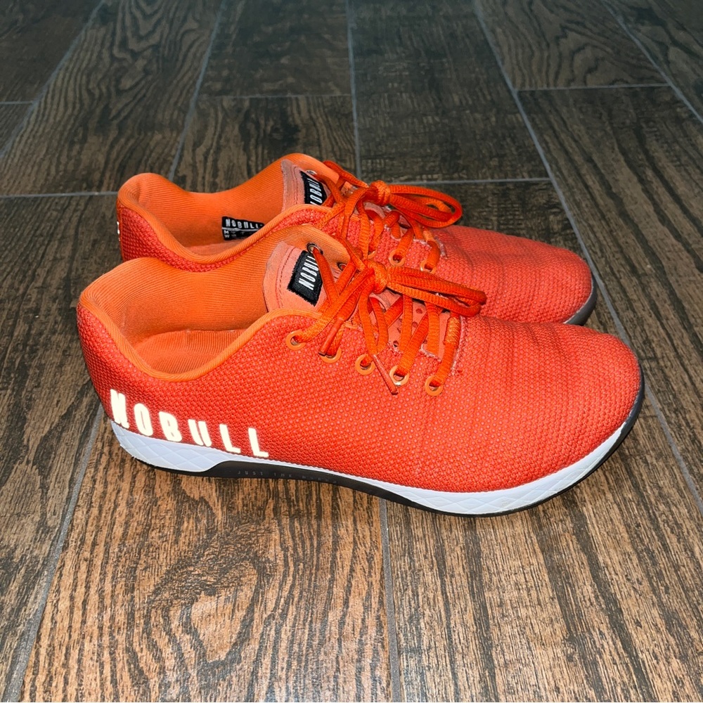 Adult NOBULL SuperFabric Orange Crossfit Training Shoes Size. Mens 9 Womens 10.5